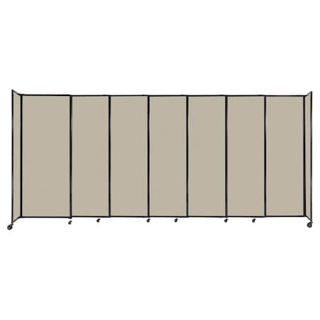 Versare StraightWall Sliding Portable Partition 15'6" x 6'10" Sand Fabric 1482718